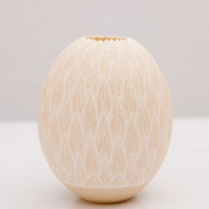 Hand carved Ostrich Egg Lights